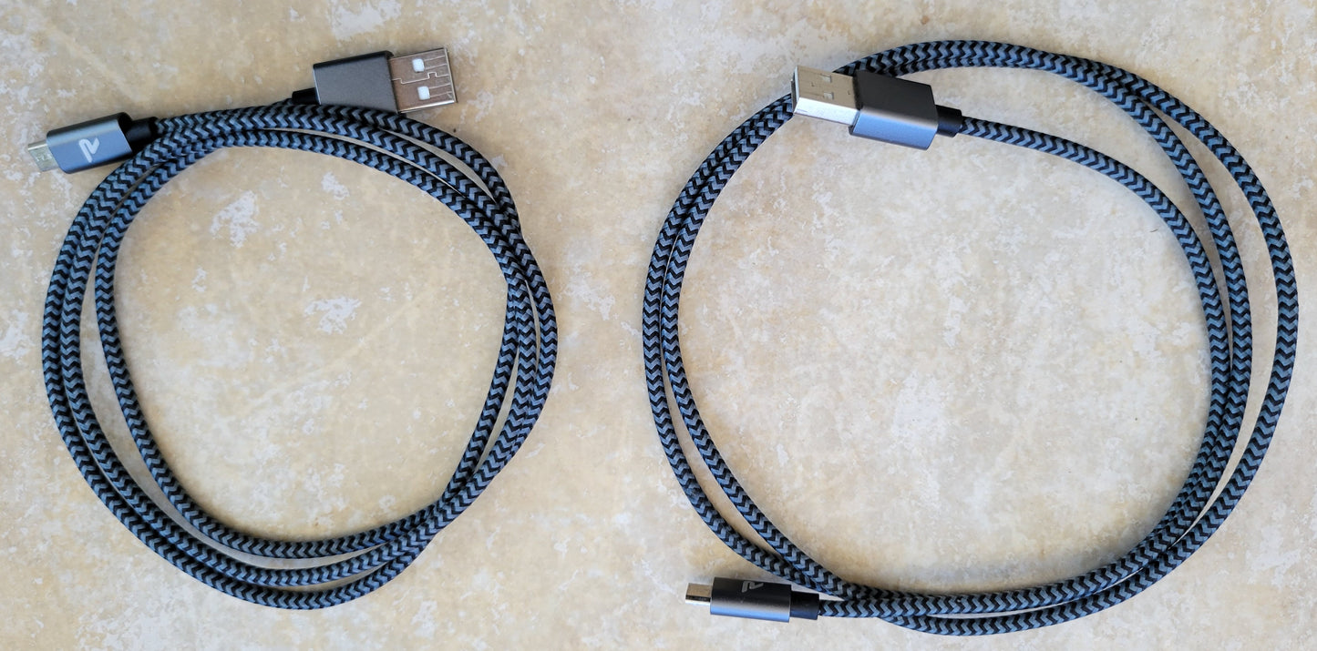 USB A to Micro USB Cable, 3 Feet, 2-Pack