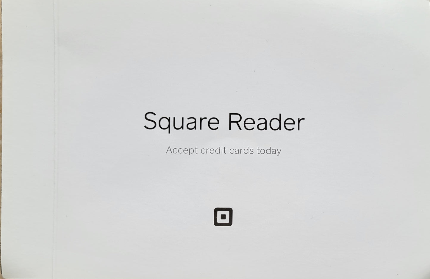 Square Portable Card Reader, Open Box