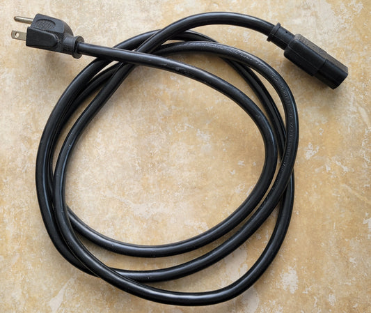 CSA LL95737 SJT 3x14 AWG, 300V, VW-1 Heavy Duty Computer Power Cord, 6 Feet
