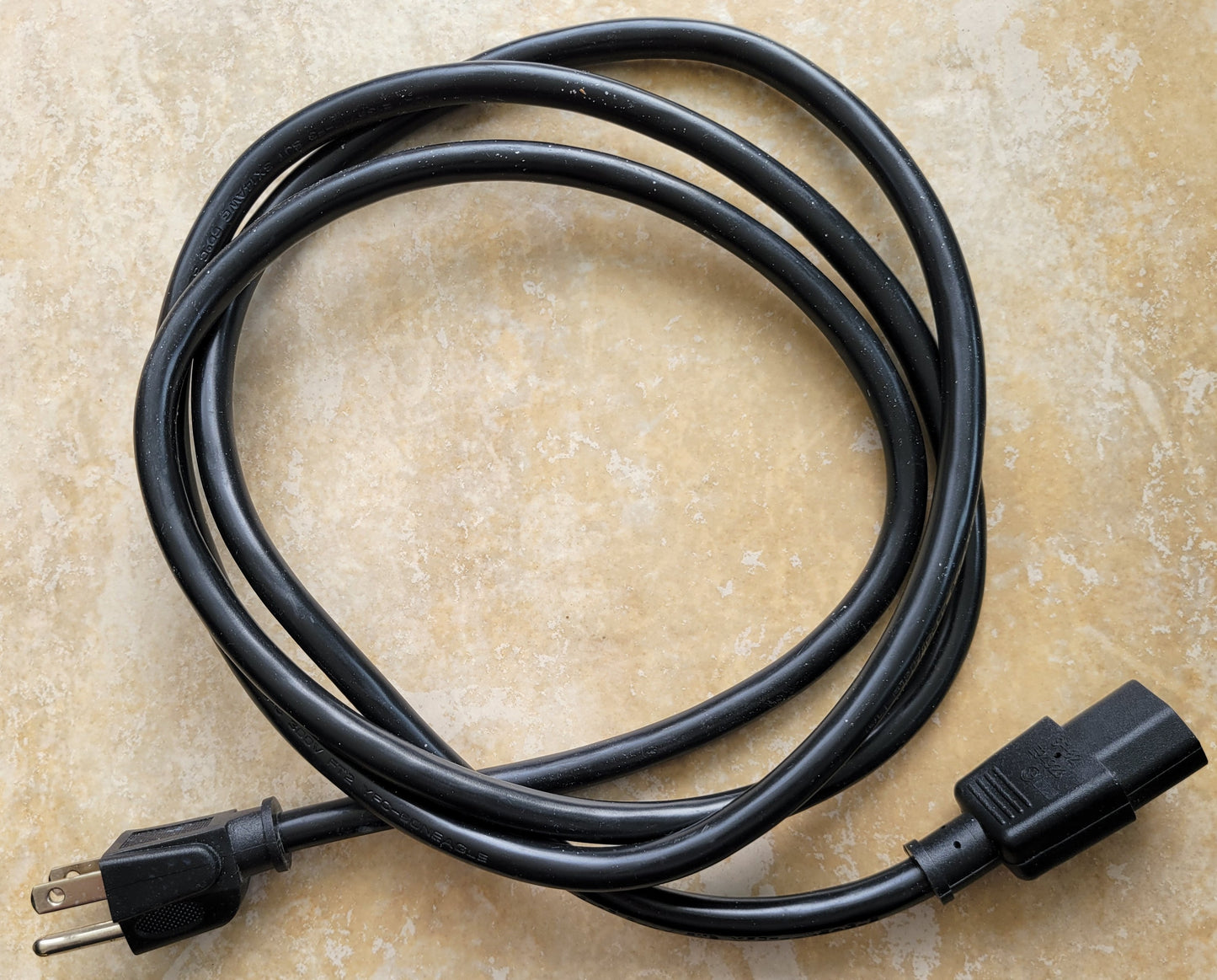 CSA LL95737 SJT 3x14 AWG, 300V, VW-1 Heavy Duty Computer Power Cord, 6 Feet