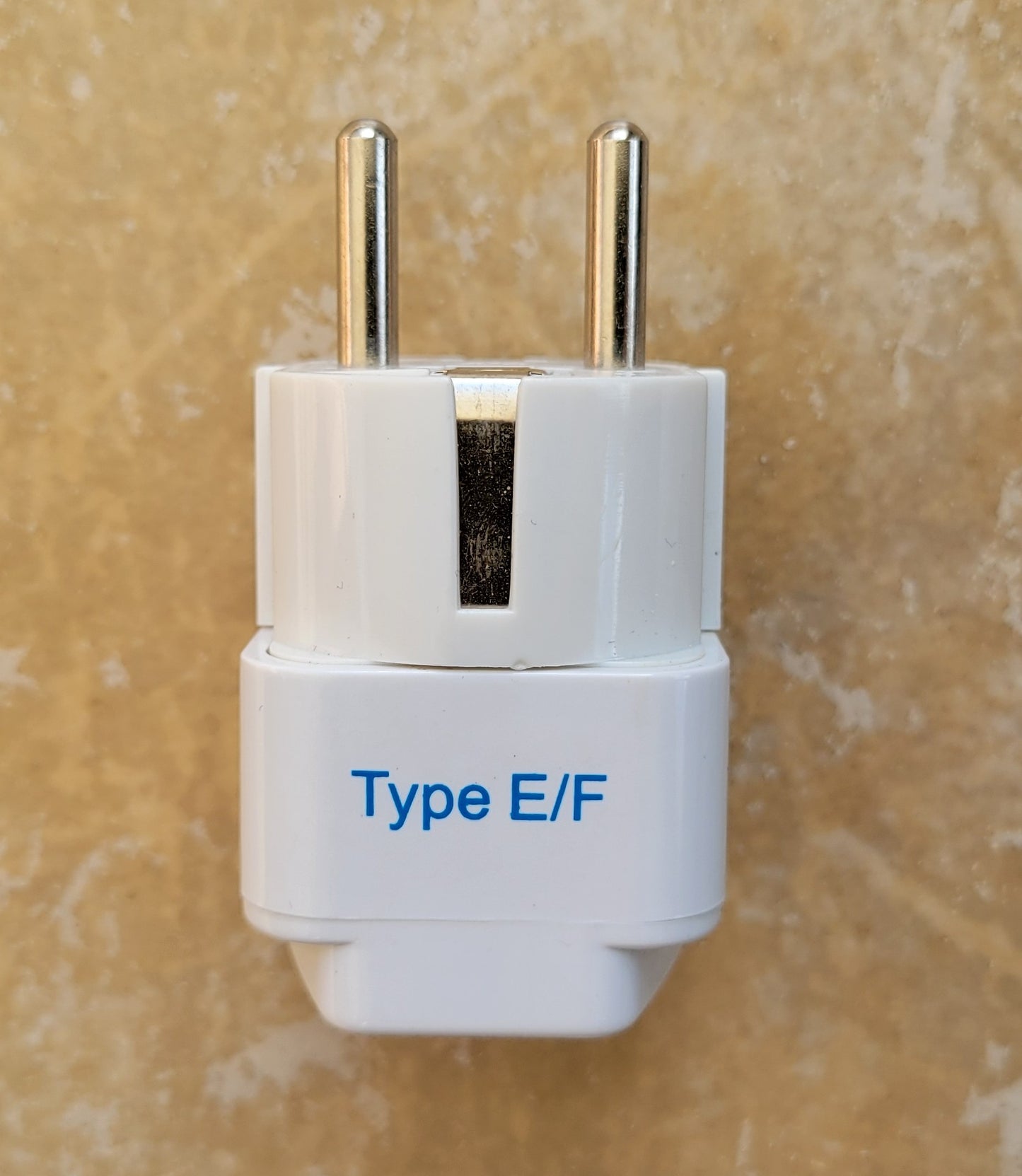 Universal Travel Plug Adapter Type E/F - US to Europe France Germany Grounded