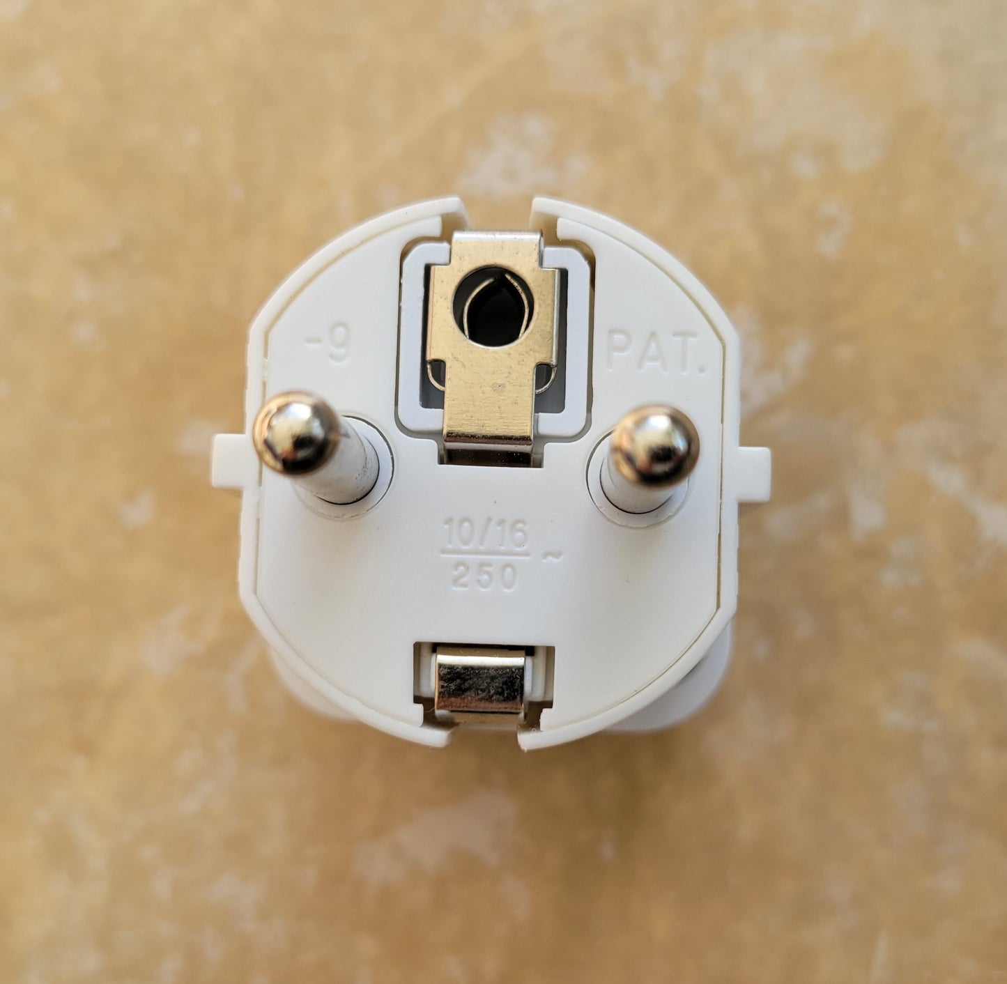 Universal Travel Plug Adapter Type E/F - US to Europe France Germany Grounded