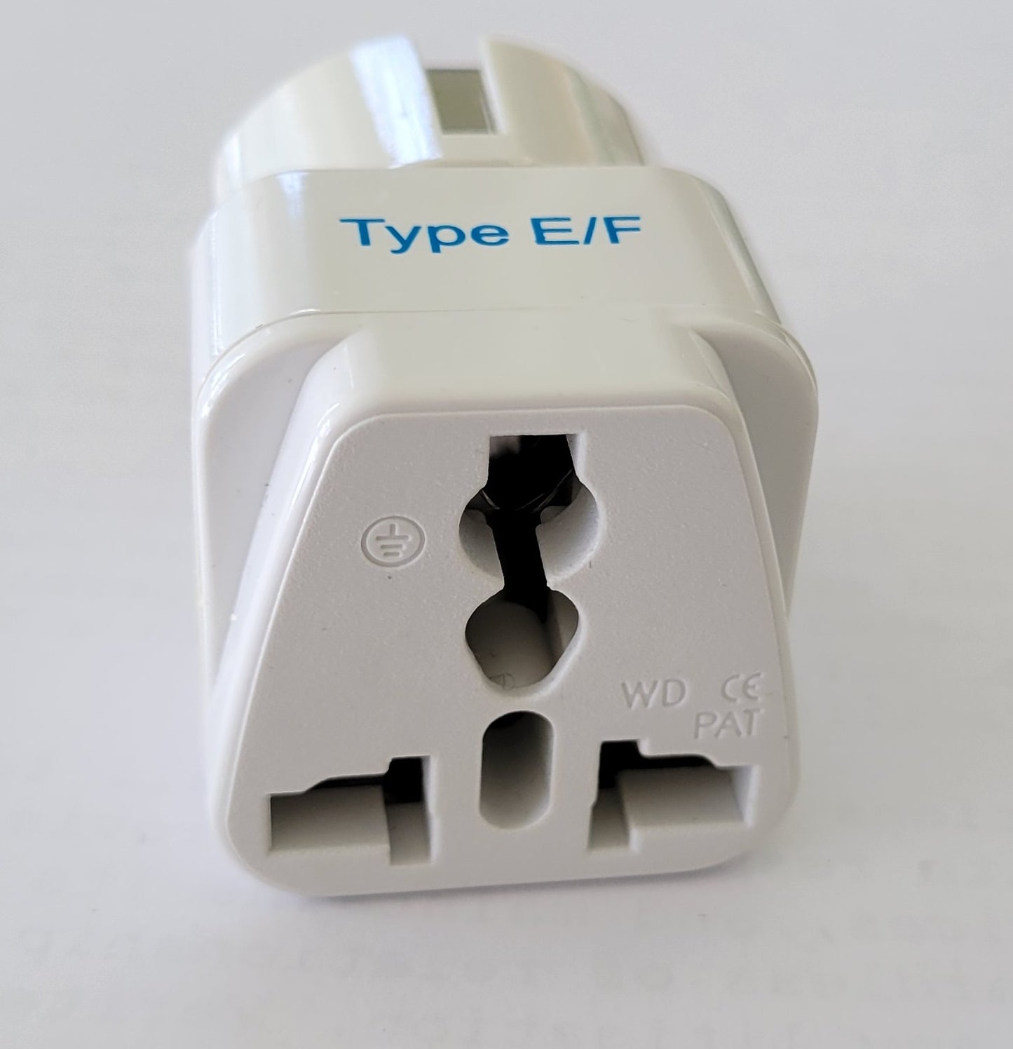 Universal Travel Plug Adapter Type E/F - US to Europe France Germany Grounded