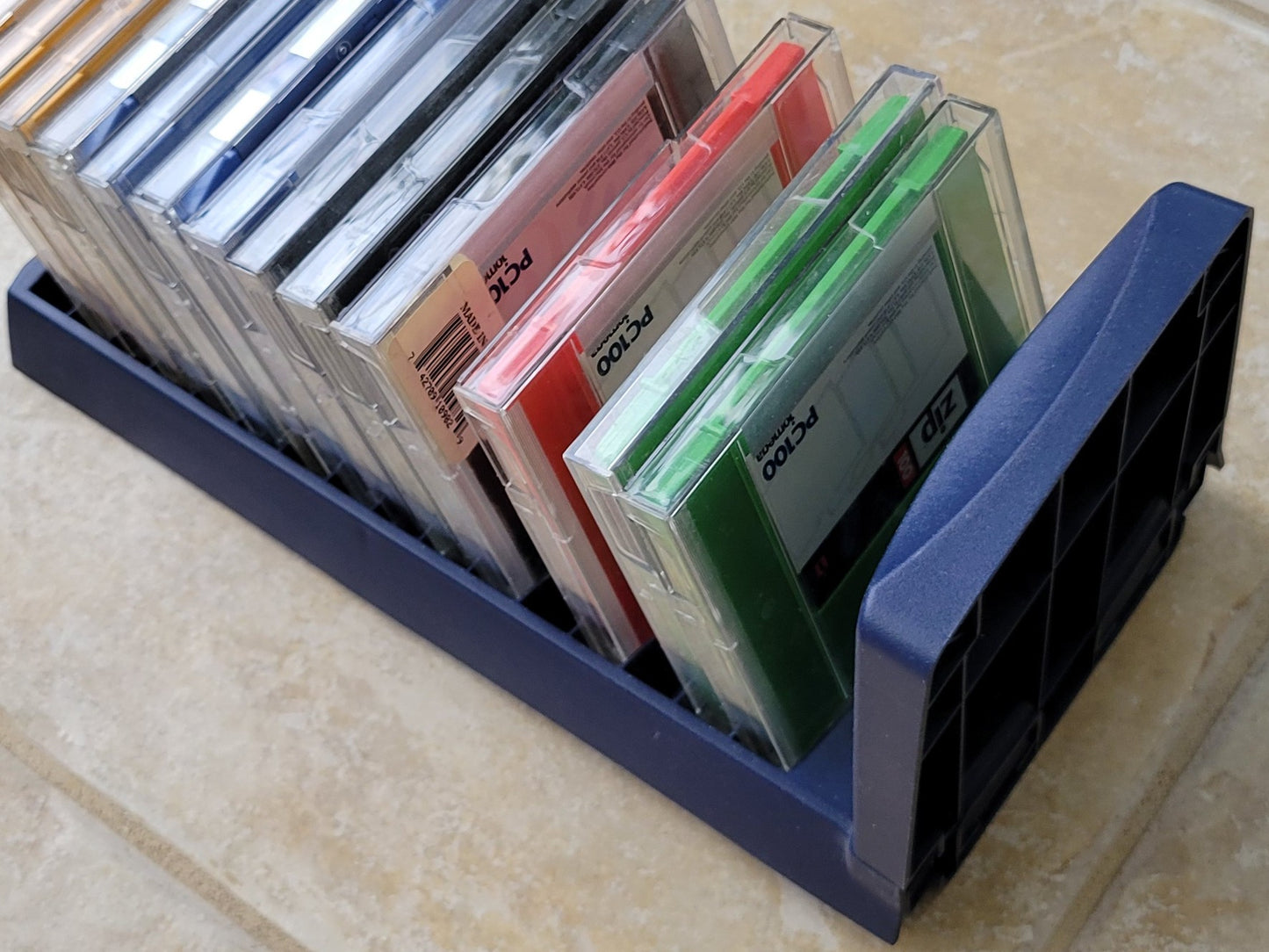 IOMEGA Zip Disk Organizer Rack Only (No Zip Disks)