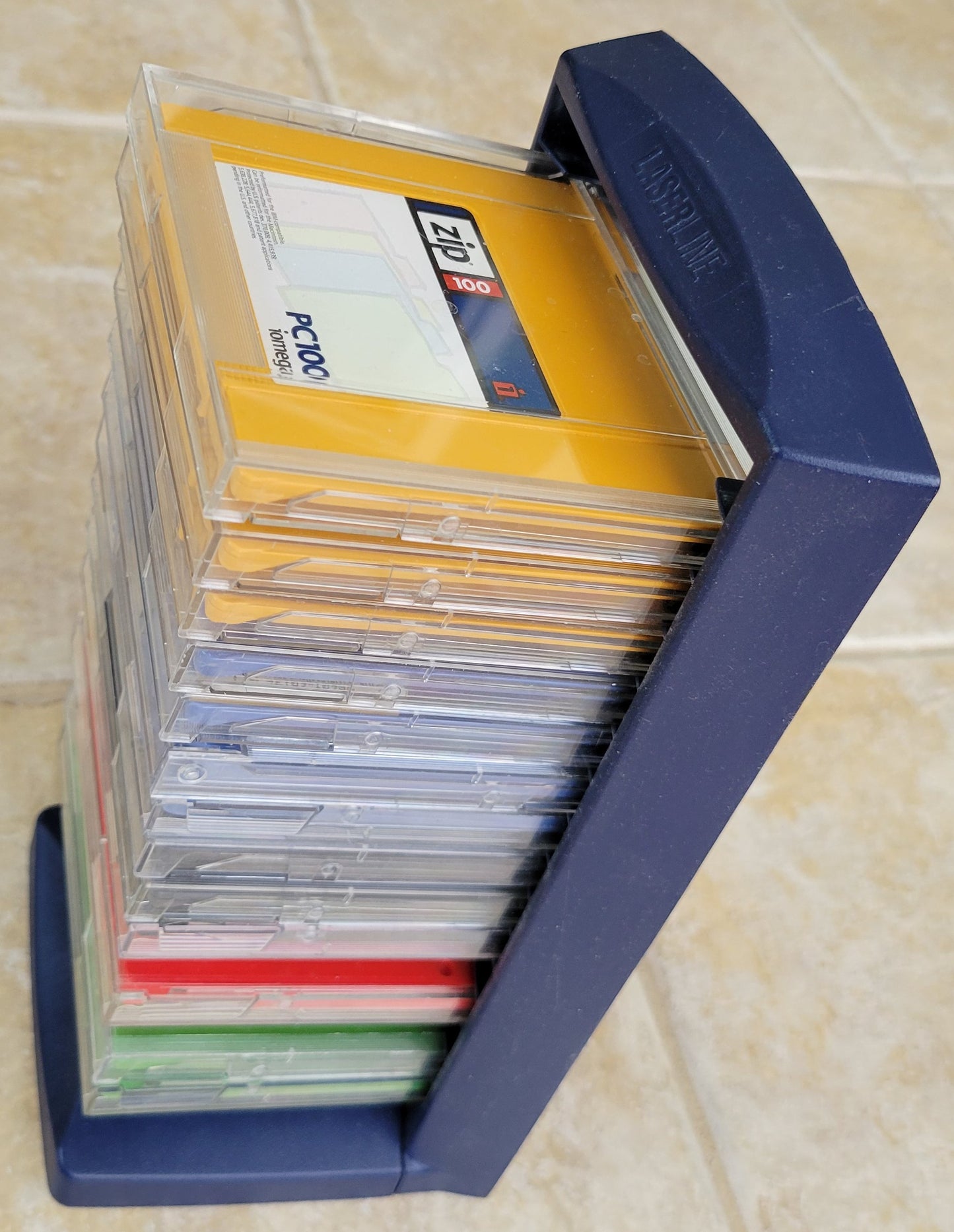 IOMEGA Zip Disk Organizer Rack Only (No Zip Disks)