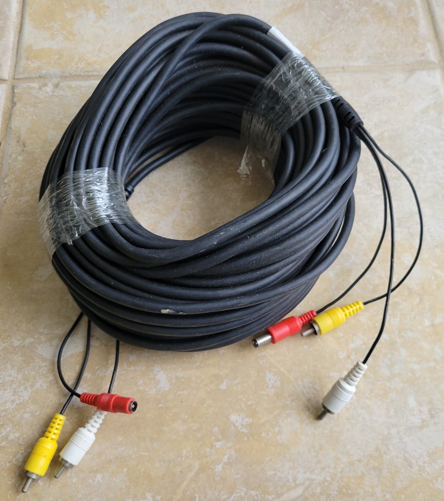 All-in-One CCTV Security Camera Extension Cable - Video, Audio & Power (RCA/DC)