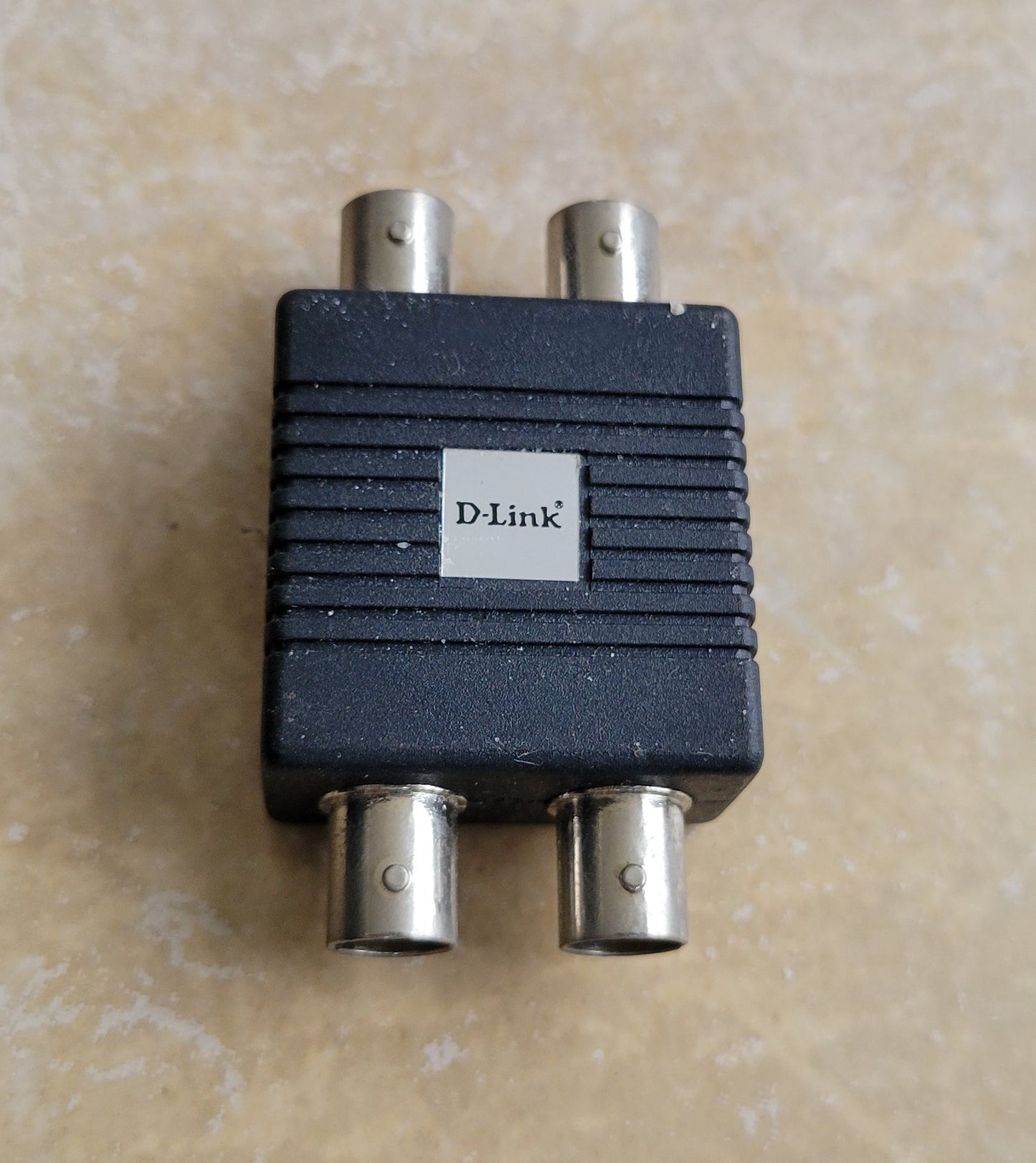 Vintage D-Link Media Converter, 10BASE-T RJ45 to 10BASE-2 BNC Adapter