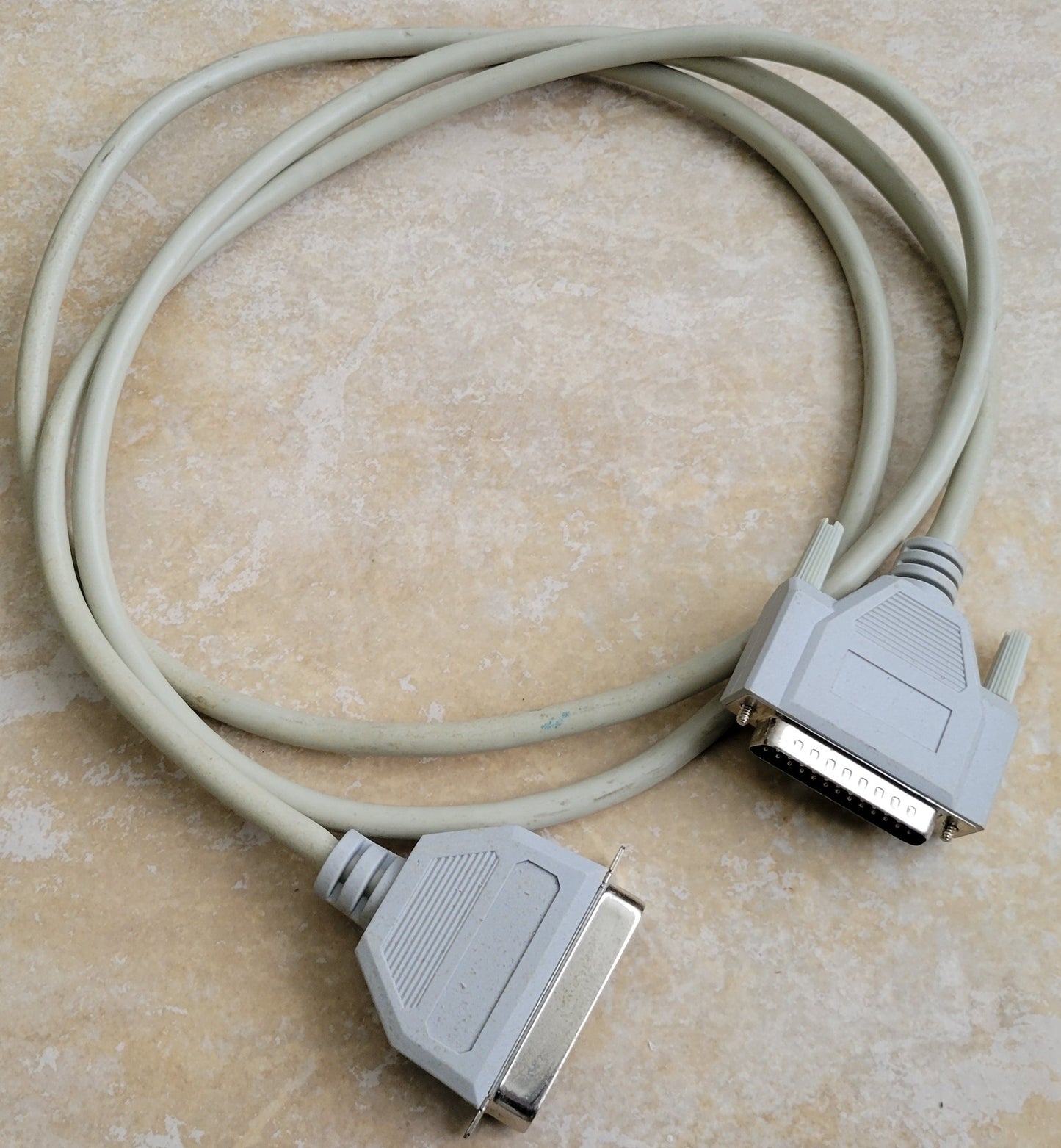 Parallel Printer Cable DB25 Male to Centronics 36-Pin Male, Gray, IEEE 1284