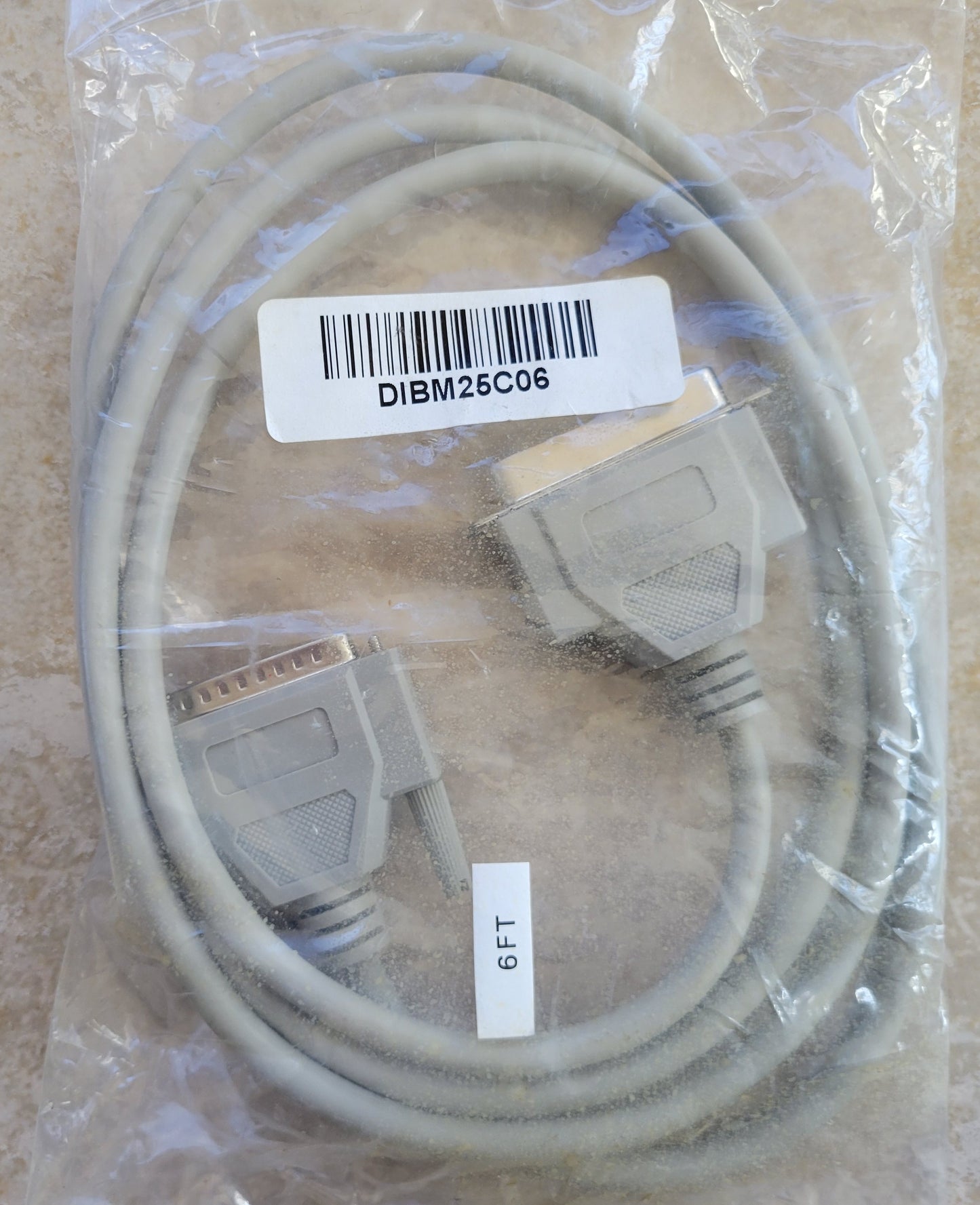 Parallel Printer Cable DB25 Male to Centronics 36-Pin Male, Gray, IEEE 1284