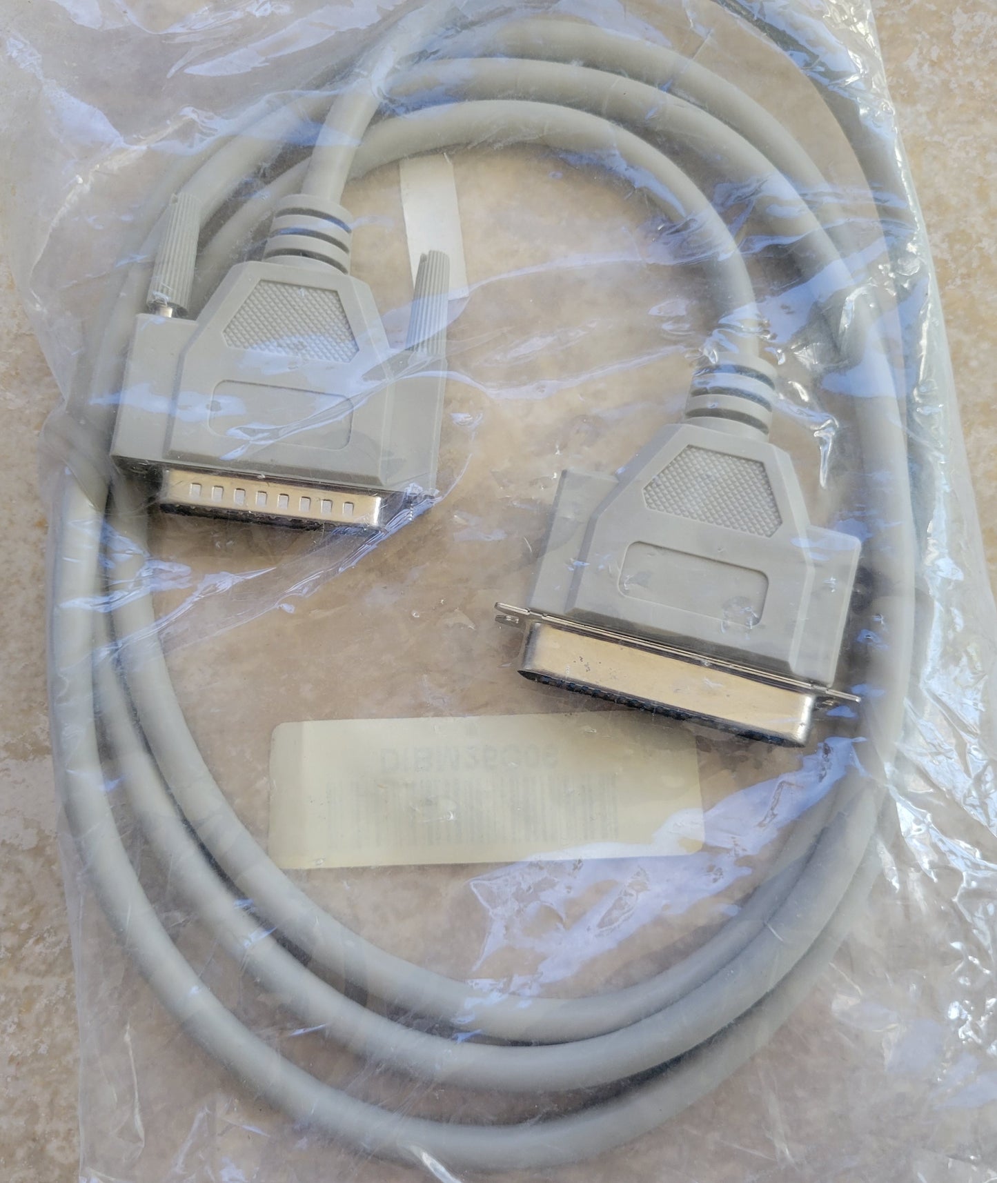 Parallel Printer Cable DB25 Male to Centronics 36-Pin Male, Gray, IEEE 1284