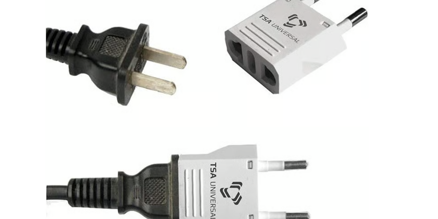 U.S to South Korea Travel Power Adapter (2-Pack)