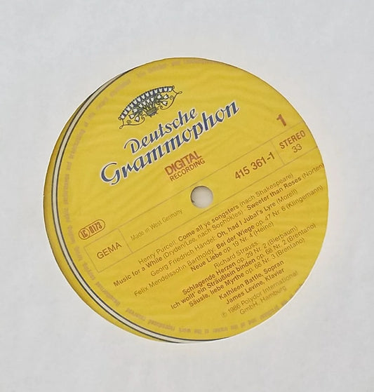 2. LP Record - Salzburg Recital: Kathleen Battle, James Levine