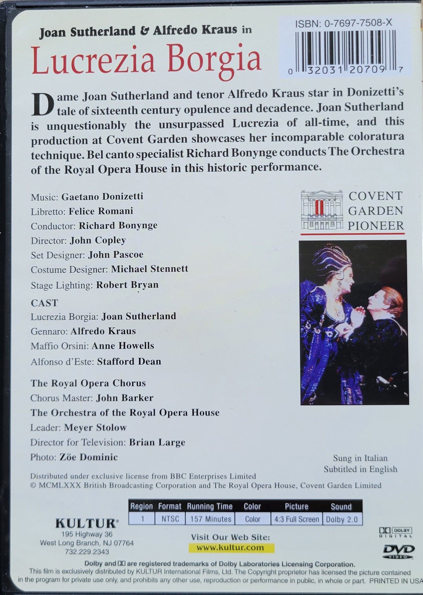 9. DVD - Gaetano Donizetti: Lucrezia Borgia (Opera)