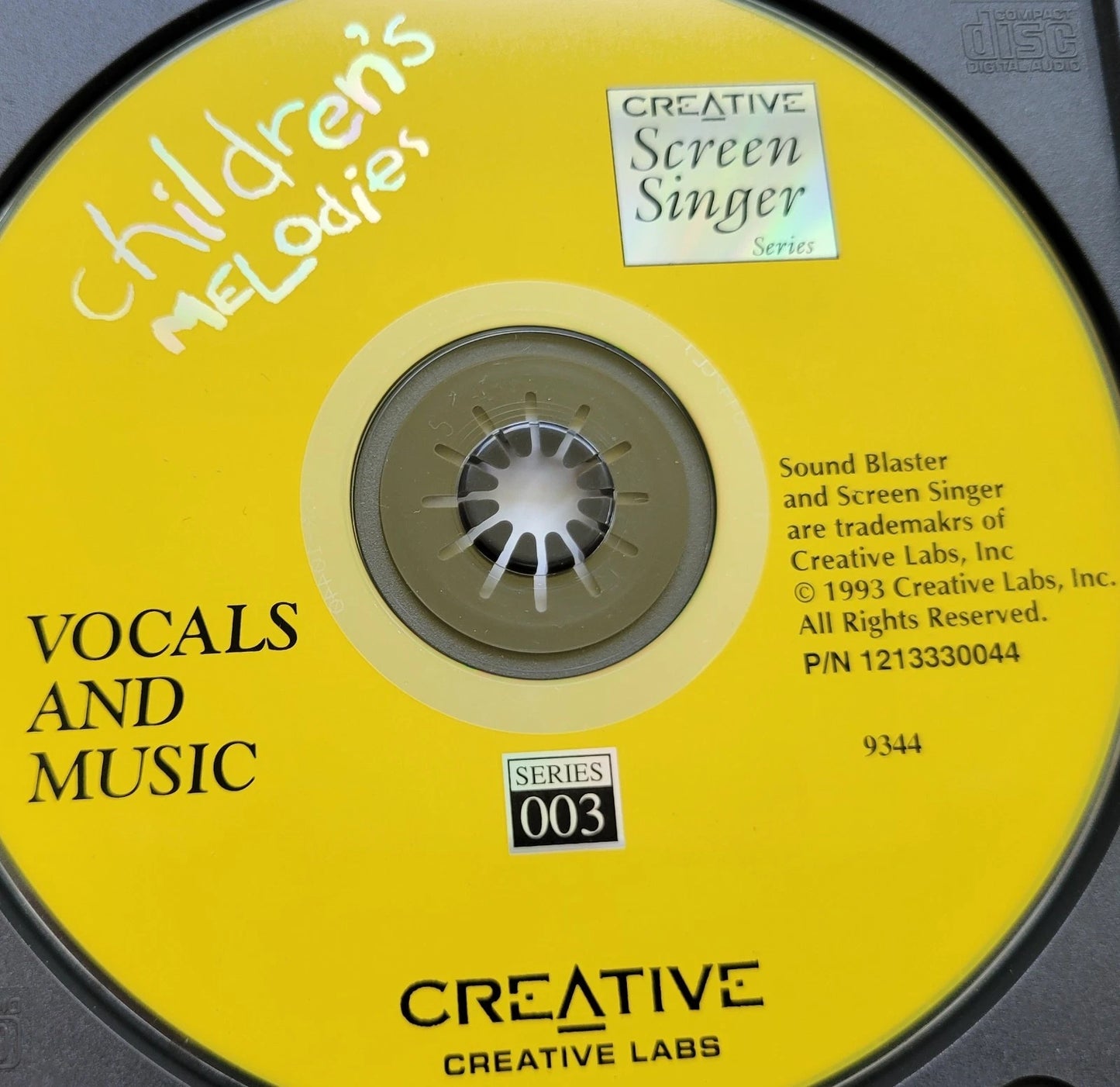 Vintage CD - Creative Screen Singer Series, Children's Melodies