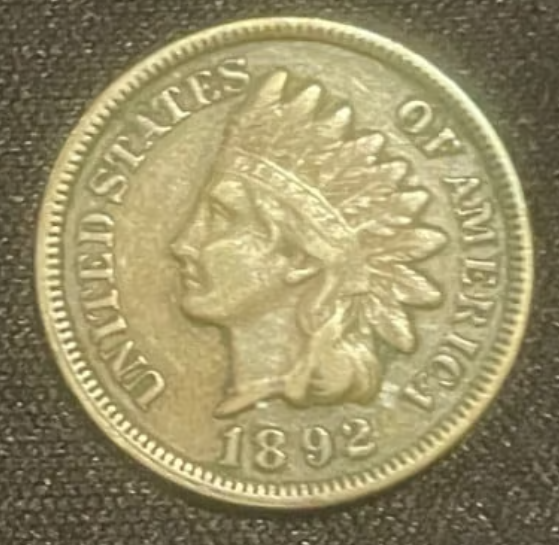 Indian 1892 Head Cent-Extra Fine+ Scarce Better Date #L7820