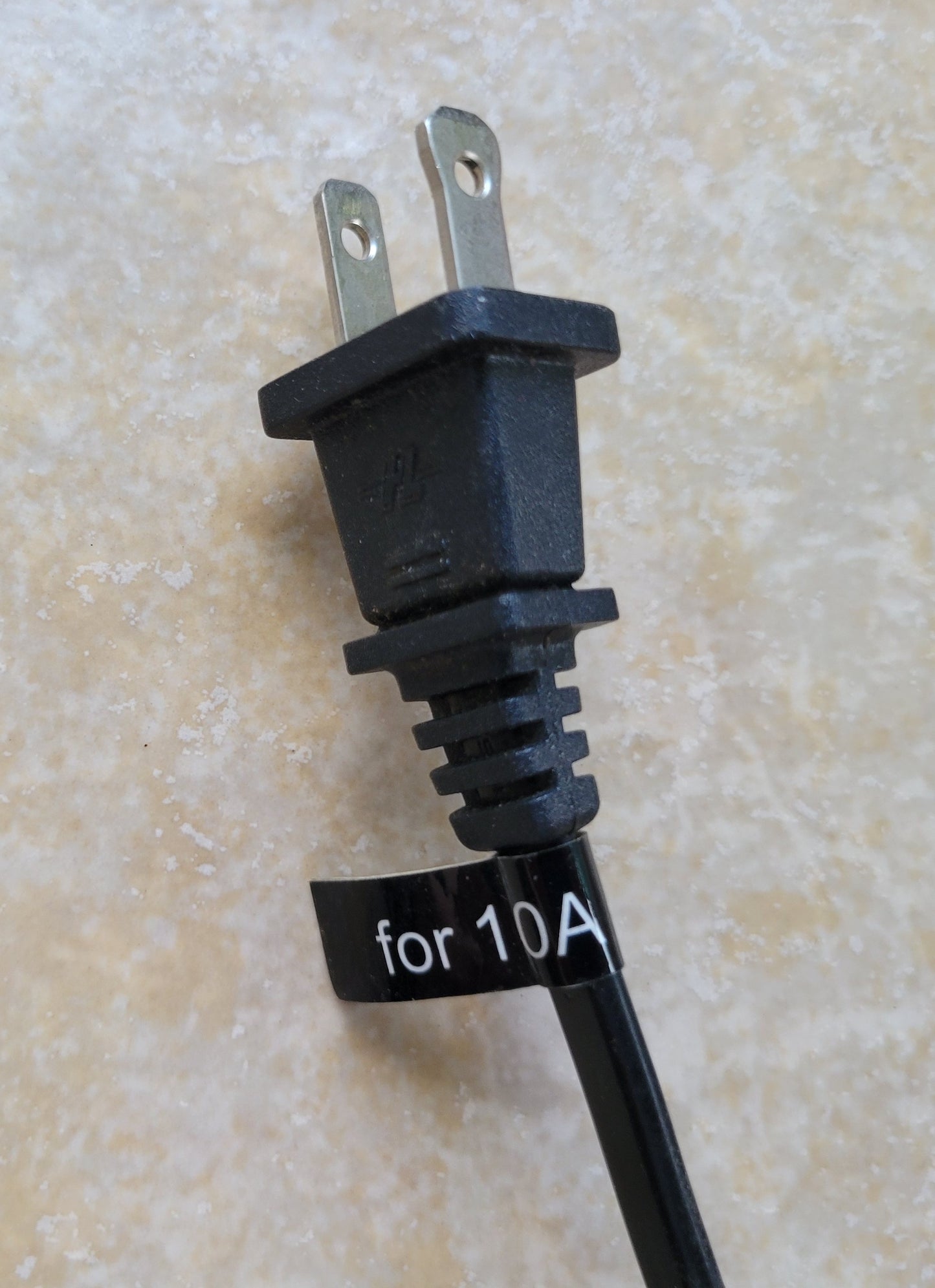 e. AC 2-Prong Power Supply Cord Cable Adapter