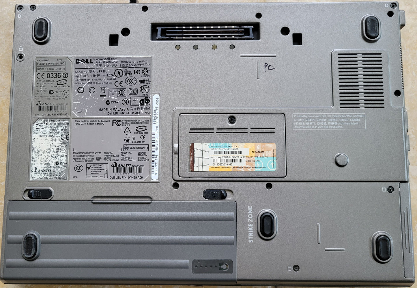 Dell Latitude D630 | Windows 10 Home | 4GB RAM | Screws Stripped