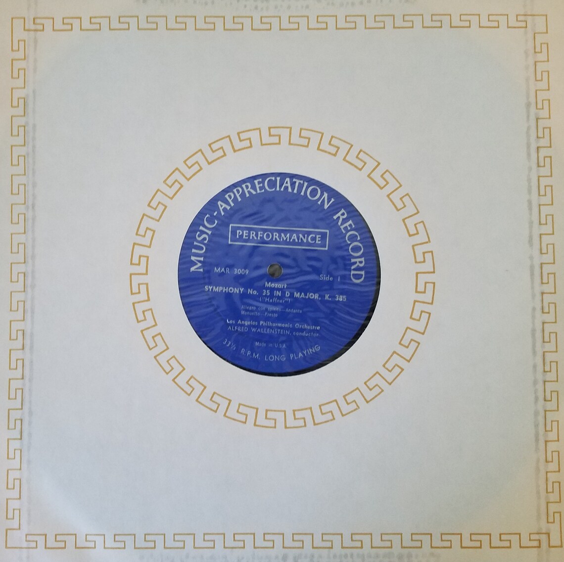 LP Record - Mozart: Haffner Symphony No. 35 and Violin Concerto No. 5