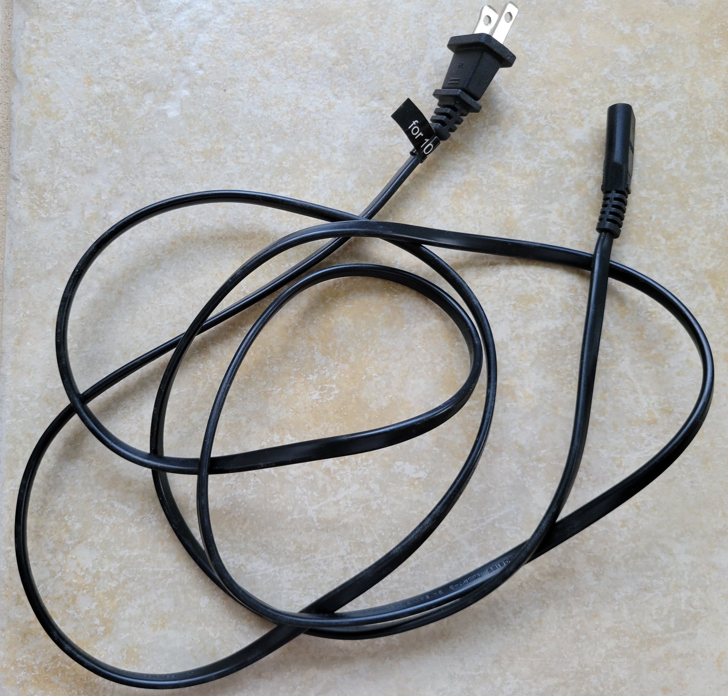 e. AC 2-Prong Power Supply Cord Cable Adapter